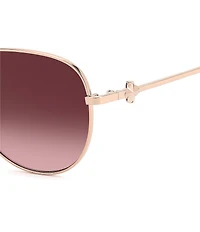 kate spade new york Women's MELLY 2/G/S 60mm Aviator Sunglasses