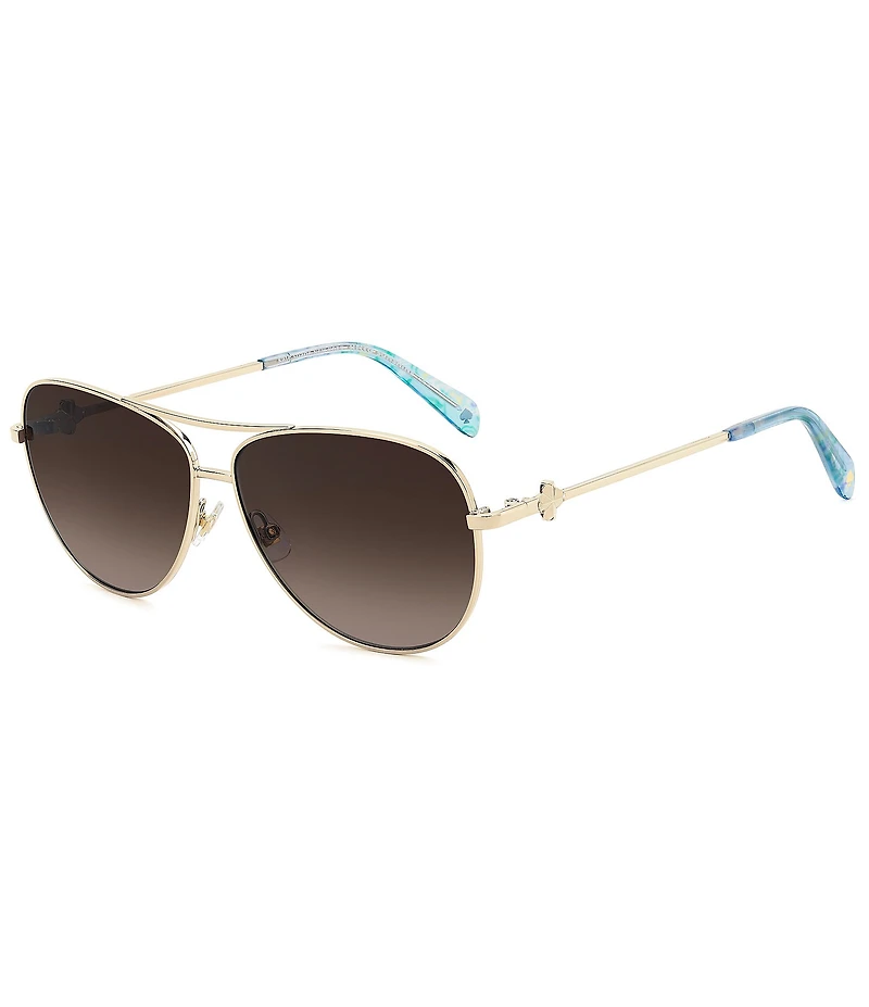 kate spade new york Women's MELLY 2/G/S 60mm Aviator Sunglasses