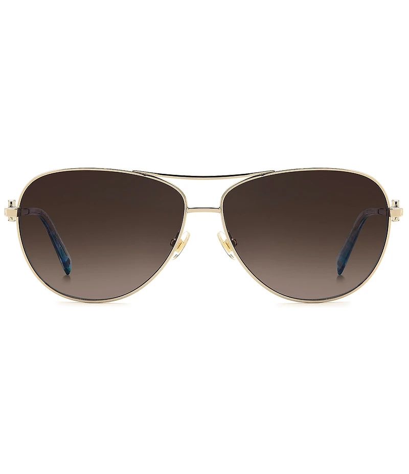 kate spade new york Women's MELLY 2/G/S 60mm Aviator Sunglasses