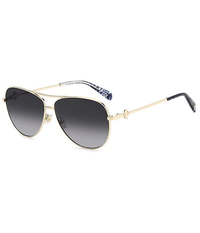 kate spade new york Women's MELLY 2/G/S 60mm Aviator Sunglasses