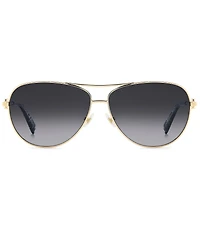 kate spade new york Women's MELLY 2/G/S 60mm Aviator Sunglasses