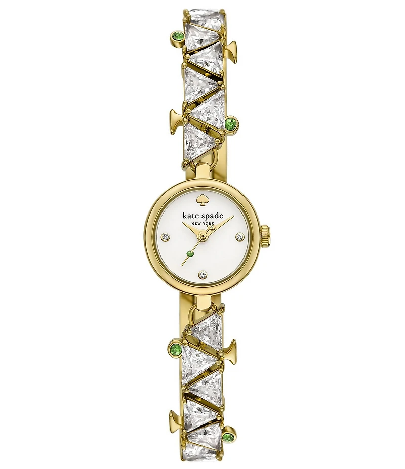 kate spade new york Women's Monroe Analog Gold Tone Stainless Steel Bracelet Watch