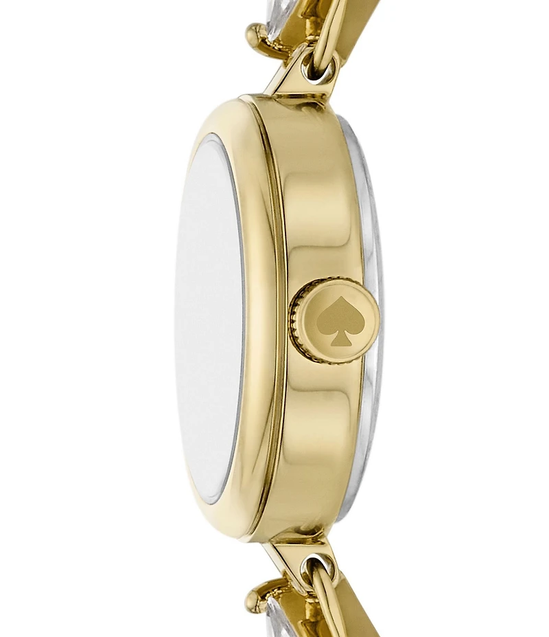 kate spade new york Women's Monroe Analog Gold Tone Stainless Steel Bracelet Watch