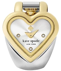 kate spade new york Women's Monroe Quartz Two Hand Two-Tone Stainless Steel Ring Watch