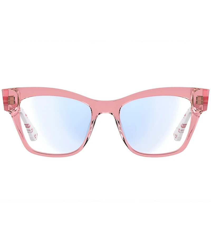 kate spade new york Myno 50mm Cat Eye Floral Print Reader Glasses