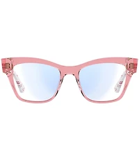 kate spade new york Myno 50mm Cat Eye Floral Print Reader Glasses
