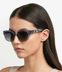 kate spade new york Women's Ninna 55mm Round Sunglasses