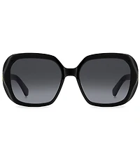 kate spade new york Women's Norina 57mm Square Sunglasses