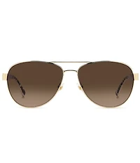 kate spade new york Women's Polina 2/G/S 61mm Aviator Sunglasses