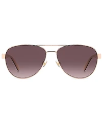 kate spade new york Women's Polina 2/G/S 61mm Aviator Sunglasses