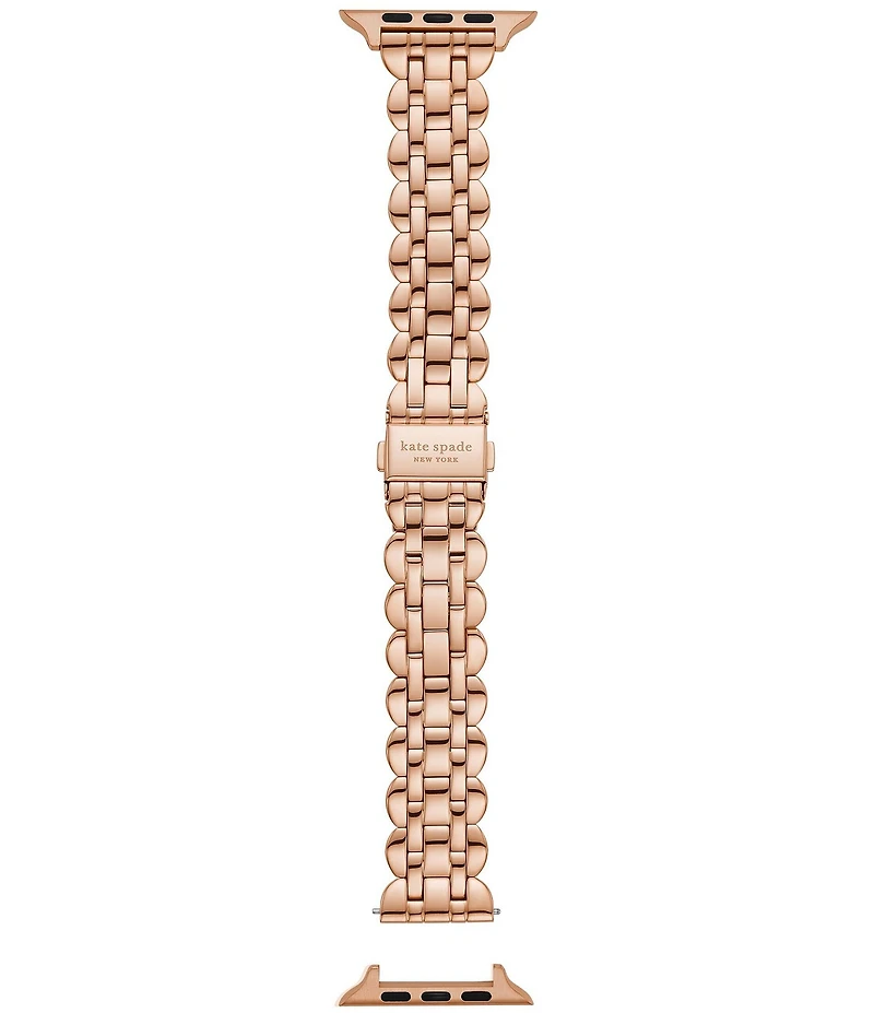 kate spade new york Women's Rose Gold Stainless Steel 42/44mm Band for Apple Watch®