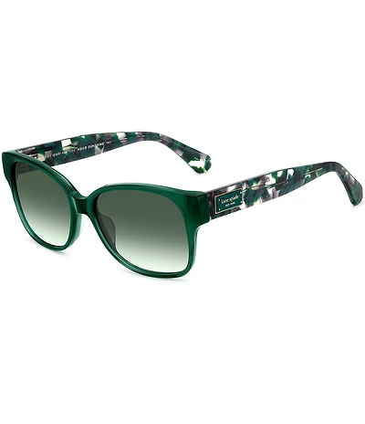 kate spade new york Women's Trulee Marble Temple 55mm Square Sunglasses
