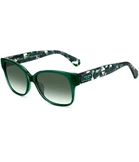kate spade new york Women's Trulee Marble Temple 55mm Square Sunglasses