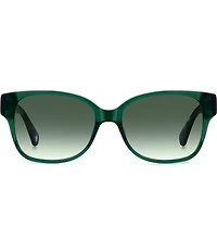 kate spade new york Women's Trulee Marble Temple 55mm Square Sunglasses
