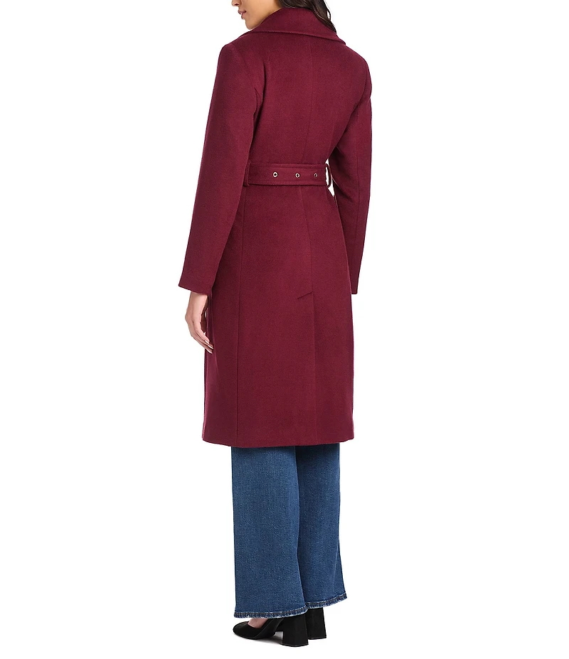 kate spade new york Wool Cashmere Notch Collar Belted Trench Coat
