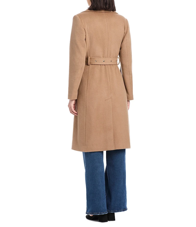 kate spade new york Wool Cashmere Notch Collar Belted Trench Coat