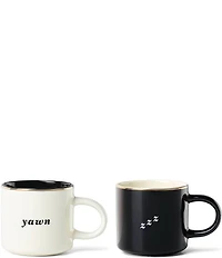 kate spade new york Yawn & ZZZ Mugs, Set of 2