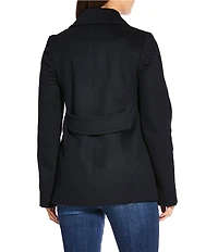 Katherine Kelly Wool Notch Collar Peacoat