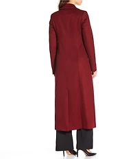 Katherine Kelly Pure Wool One Button Notch Collar Coat