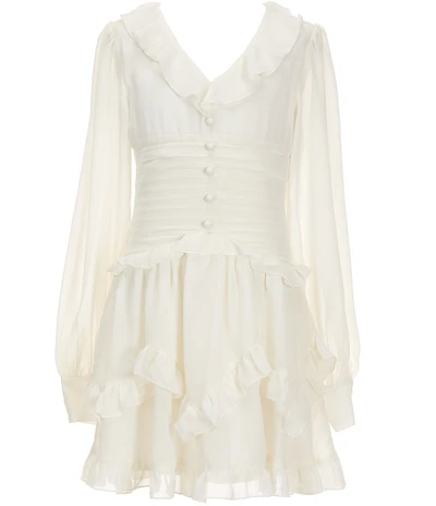 Katie J NYC Delphie Long Sleeve Tutu-Skirted Dress