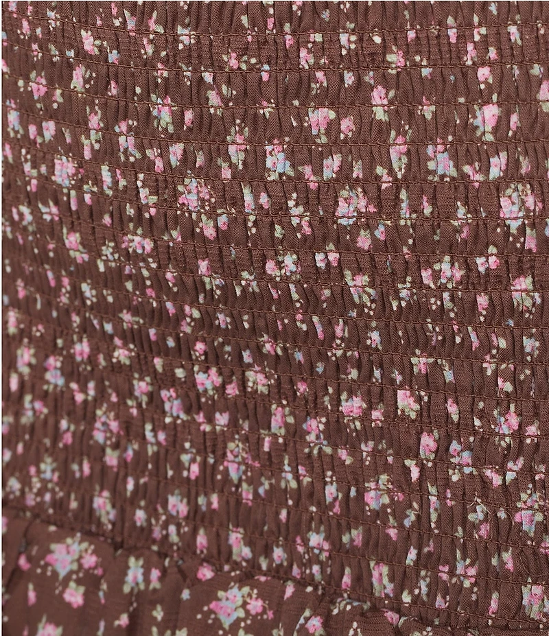 KatieJNYC Posie Print Smocked Coordinating Skirt