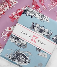Katie Kime Apres Ski Toile Tea Towel Set