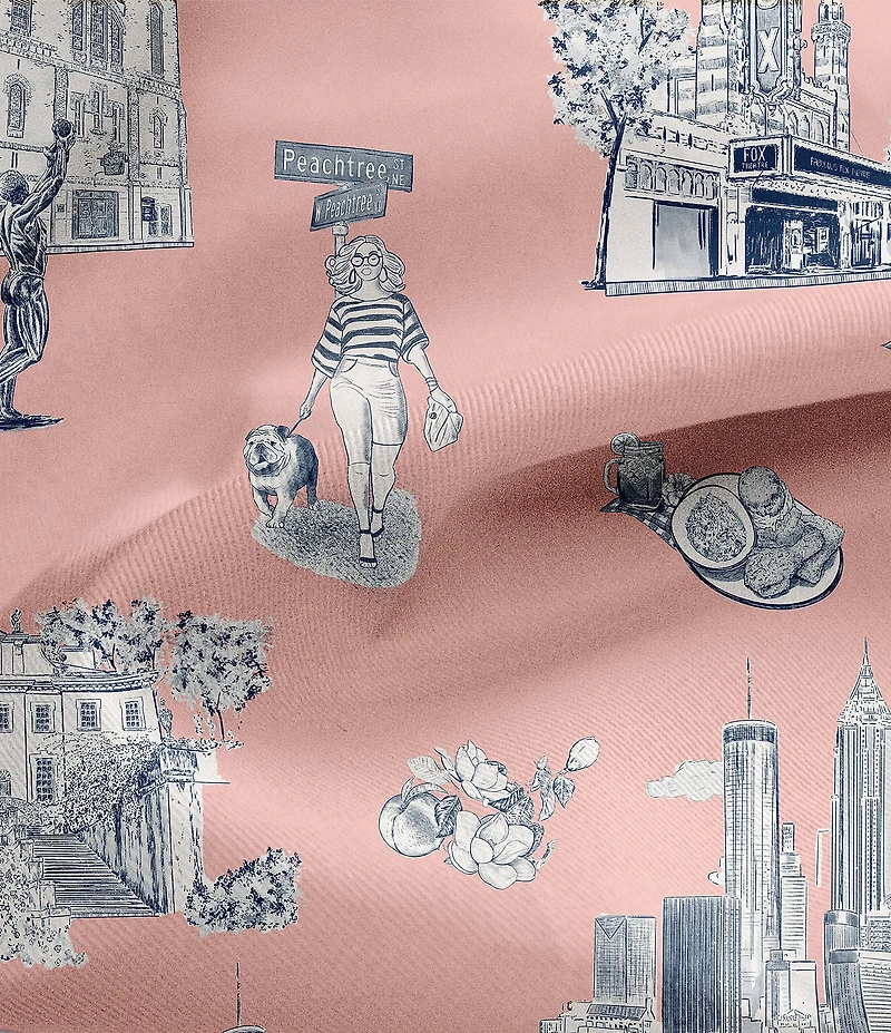 Katie Kime Atlanta Toile Tea Towel Set