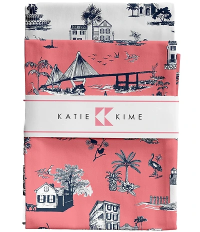Katie Kime Charleston Toile Tea Towel Set