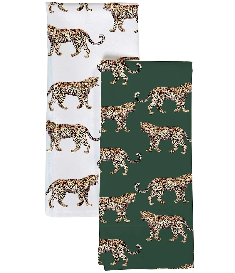 Katie Kime Cheetahs Tea Towel Set