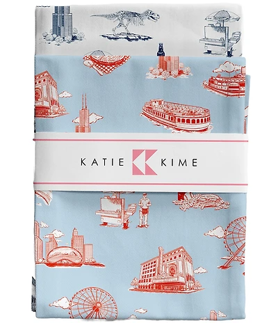 Katie Kime Chicago Toile Tea Towel Set