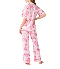 Katie Kime Dallas Toile Woven Pant Pajama Set