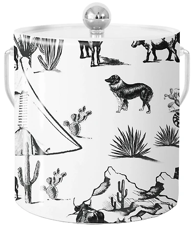 Katie Kime Marfa Toile Insulated Ice Bucket