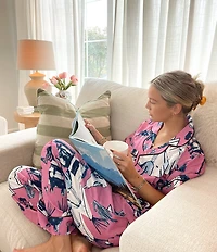 Katie Kime Marfa Toile Woven Pant Pajama Set