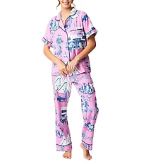 Katie Kime Marfa Toile Woven Pant Pajama Set