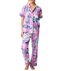 Katie Kime Marfa Toile Woven Pant Pajama Set