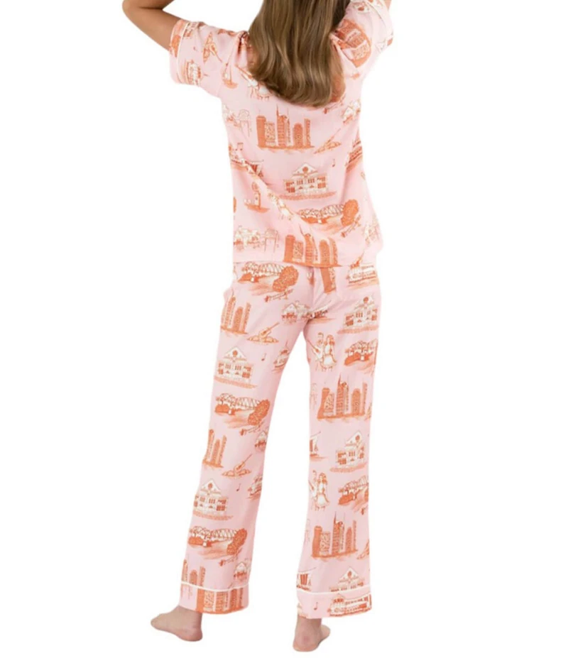 Katie Kime Nashville Toile Woven Pajama Pant Set