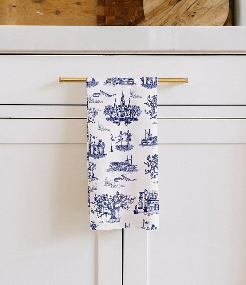 Katie Kime New Orleans Toile Tea Towel Set