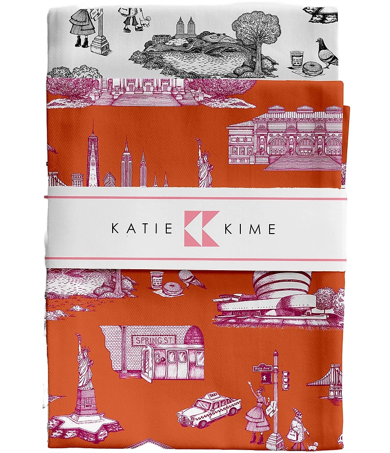 Katie Kime New York Toile Tea Towel Set