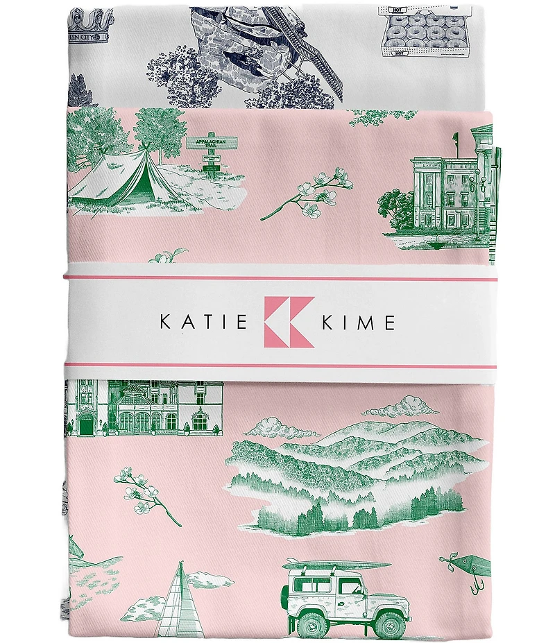 Katie Kime North Carolina Toile Tea Towel Set