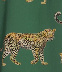 Katie Kime Woven Cheetah Print Shorty Pajama Set