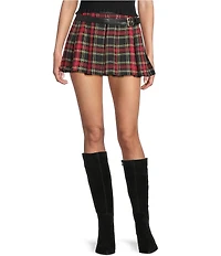 KatieJNYC Axel Mini Plaid Skirt