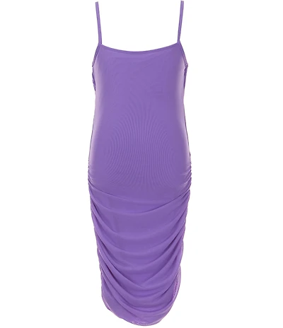 KatieJNYC Big Girls Abby Mesh Ruched Bodycon Dress