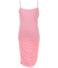 KatieJNYC Big Girls Abby Mesh Ruched Bodycon Dress