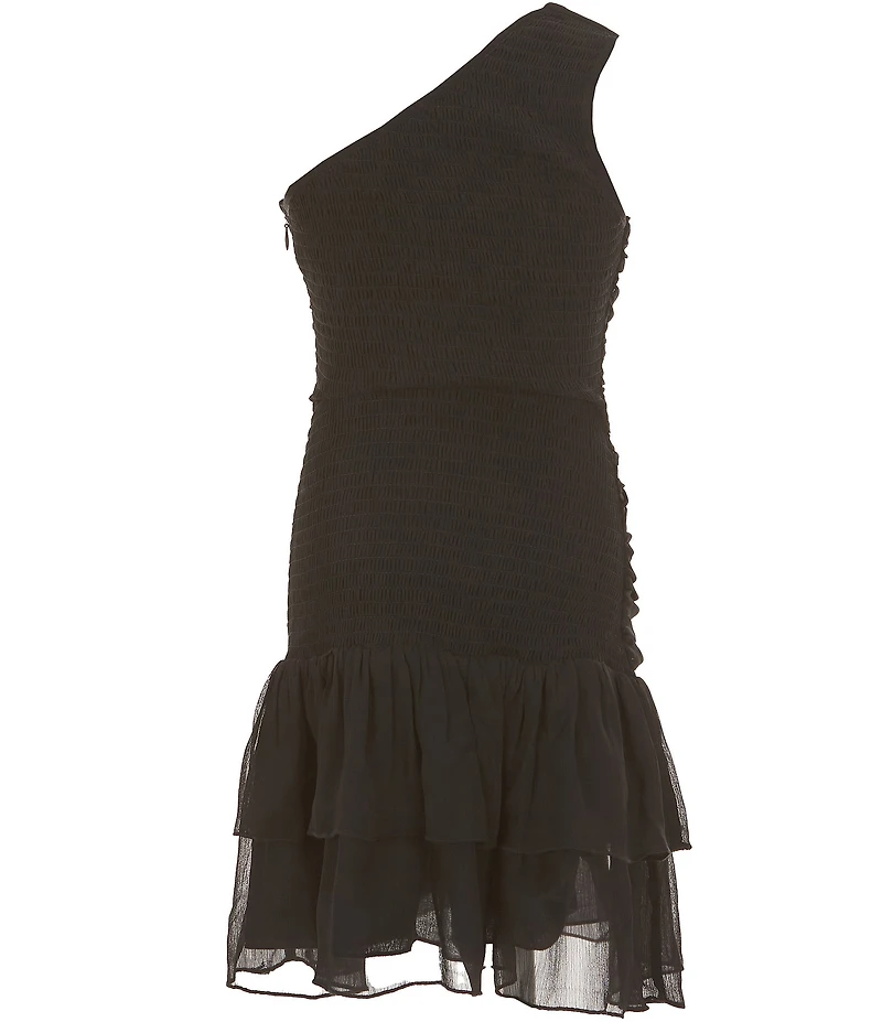 KatieJNYC Big Girls Clara One-Shoulder Solid Sheath Dress