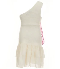 KatieJNYC Big Girls Clara One-Shoulder Solid Sheath Dress