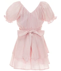 KatieJNYC Big Girls Delilah Short Sleeve Fit & Flare Dress