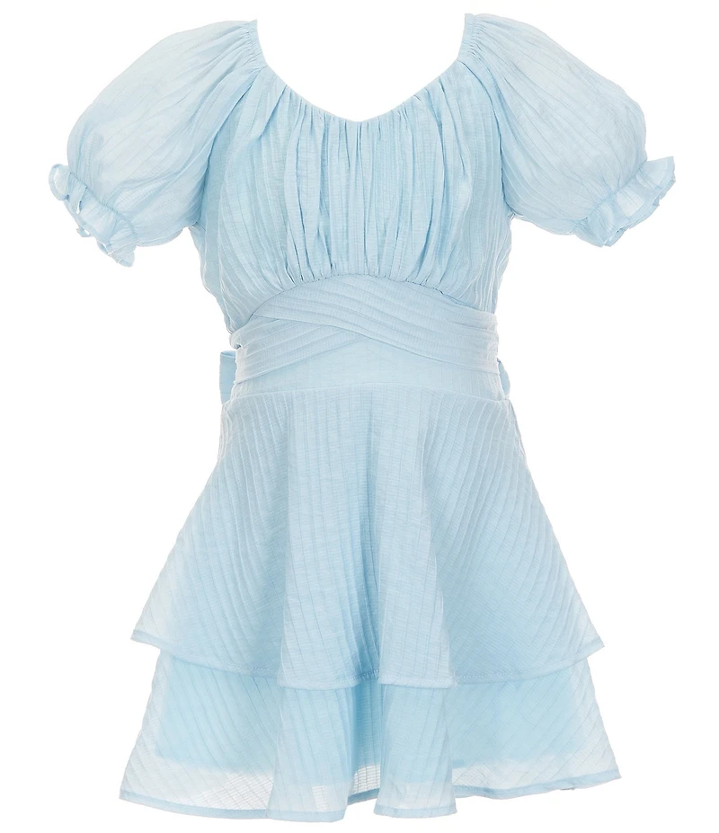 KatieJNYC Big Girls Delilah Short Sleeve Fit & Flare Dress