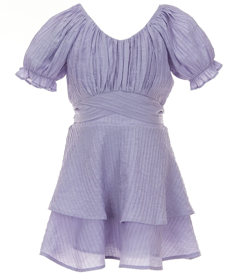 KatieJNYC Big Girls Delilah Short Sleeve Fit & Flare Dress