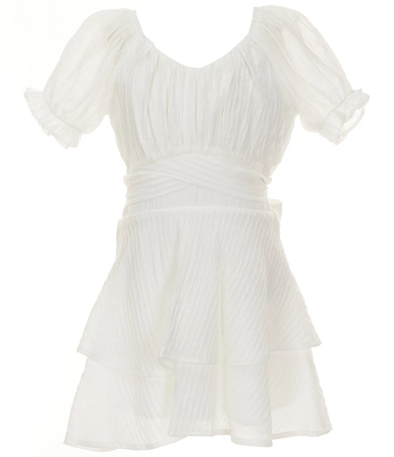 KatieJNYC Big Girls Delilah Short Sleeve Fit & Flare Dress
