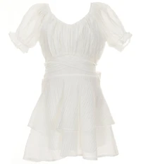 KatieJNYC Big Girls Delilah Short Sleeve Fit & Flare Dress